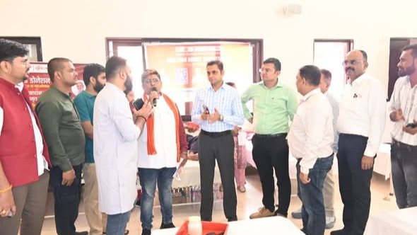 A record for the highest number of blood donations was set in Jabalpur