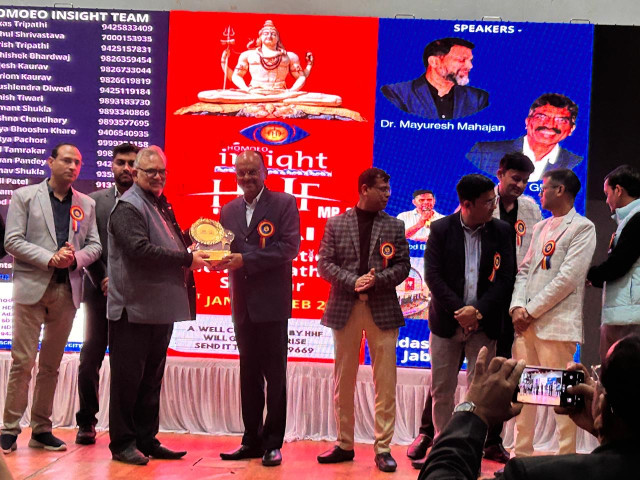 "Dr. Sunil Mishra Awarded the Life Time Achievement Award" two-day national homeopathic seminar was held in Jabalpur!!